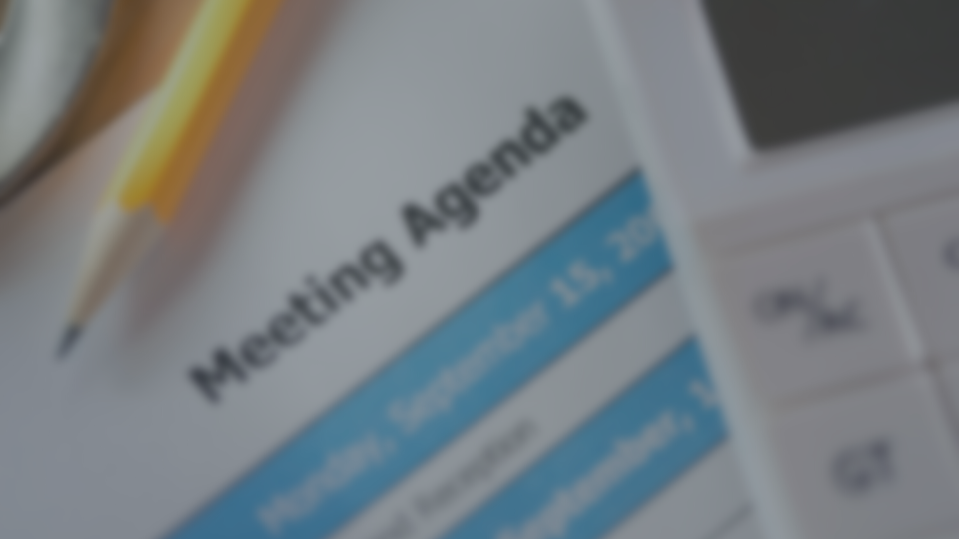 Meeting Agenda Header