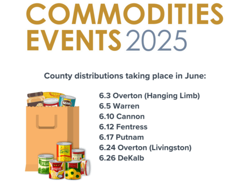 June 2025 Commodities Distribution Events Announced