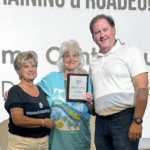 Pictured, from left: Sherry Bilbrey, Field Manager; Carol Watson, Fentress County Coordinator; and Mark Farley, Executive Director.