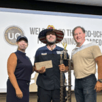 Pictured, from left: Holly Montooth, Public Transportation Director; Daniel Holmes, Maintenance; and Mark Farley, UCHRA Executive Director.