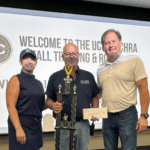 Pictured, from left: Holly Montooth, Public Transportation Director; Joey Bitter, Maintenance; and Mark Farley, UCHRA Executive Director.