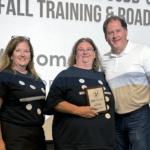 Pictured, from left: LaNelle Godsey, UCHRA Deputy Director; Melissa Moore, Community Services Manager; and Mark Farley, Executive Director.