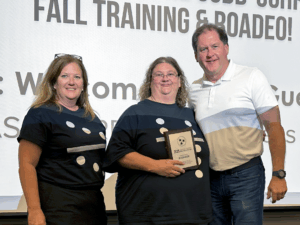 Pictured, from left: LaNelle Godsey, UCHRA Deputy Director; Melissa Moore, Community Services Manager; and Mark Farley, Executive Director.
