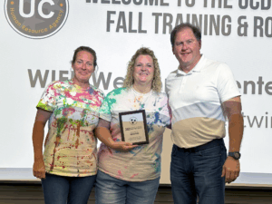 Pictured, from left: Melissa Hoisington, Community Intervention Director; Pam Sanford, Administrative Assistant; and Mark Farley, Executive Director.