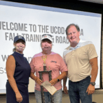 Pictured, from left: Holly Montooth, Public Transportation Director; Sheryl Stephens, Driver; and Mark Farley, Executive Director.